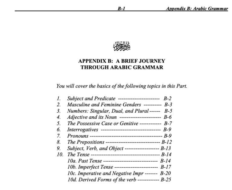 The Brief Journey Through Arabic Grammar 0 (0)