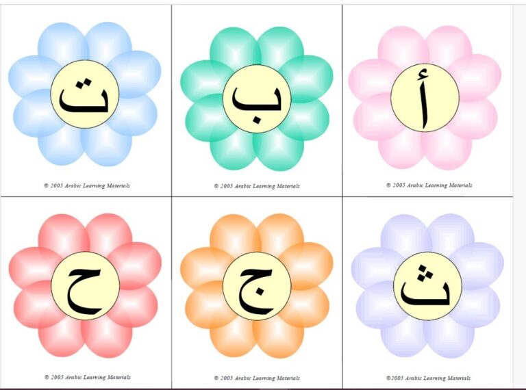 Arabic Alphabet Flashcards 0 (0)