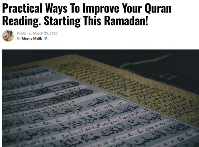 Practical Ways To Improve Your Quran Reading (Meena Malik) 0 (0)